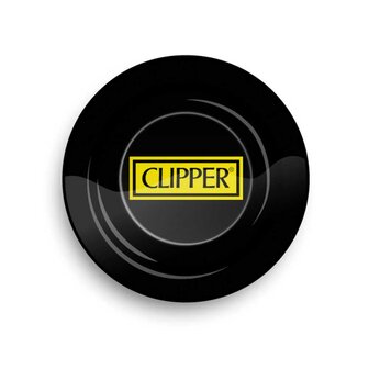 Metal Ashtray Clipper logo black