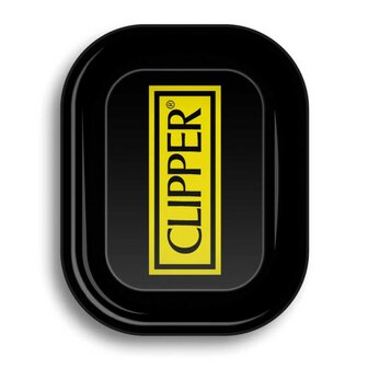 Metal Rolling Tray Clipper Logo Black 